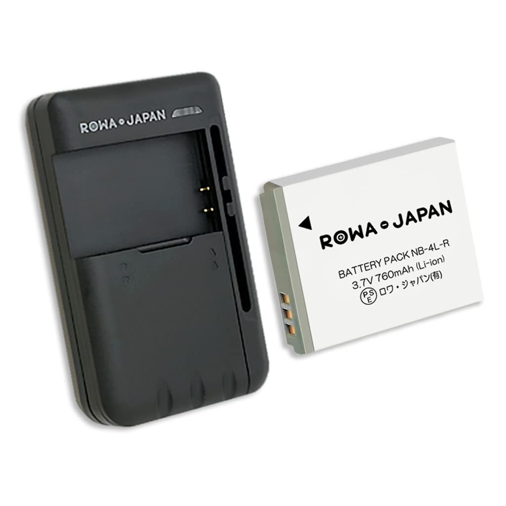 Amazon | ロワジャパン キヤノン対応 NB-4L 互換 バッテリー と USB