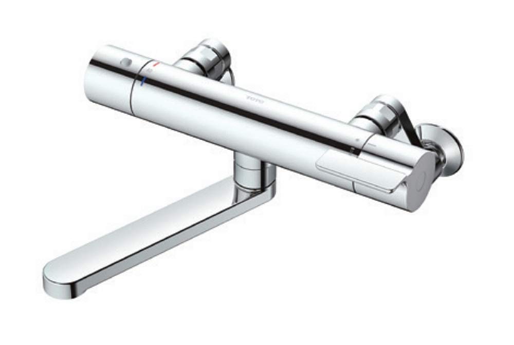 Amazon | TOTO 浴室用壁付サーモスタット混合水栓 シャワーなし 170mm