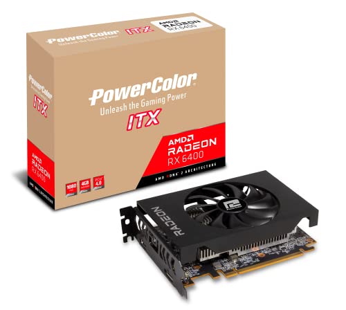 Amazon | POWERCOLOR グラフィックボード AMD Radeon RX6400 GDDR6 4GB