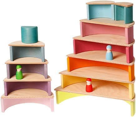 Amazon | GRIMM'S グリムス 半円盤・ナチュラル GM10676 | 積み木