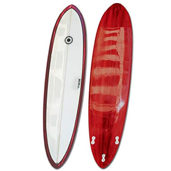 Amazon | SCELL セル ファンボード 7'4 サーフボード レッド | SCELL