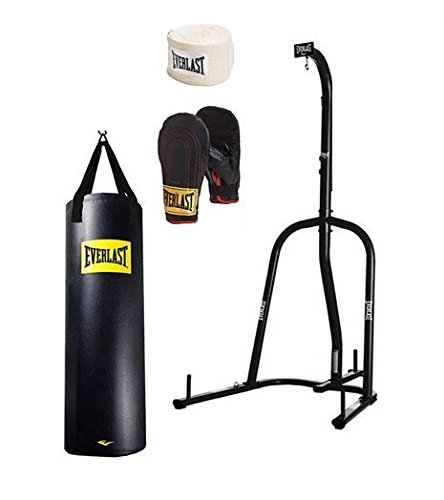 Amazon | Everlast シングルステーションヘビーバッグスタンドと100