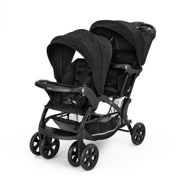 Amazon | KATOJI ベビーカー 二人でゴーDX レインカバー付 (オニキス
