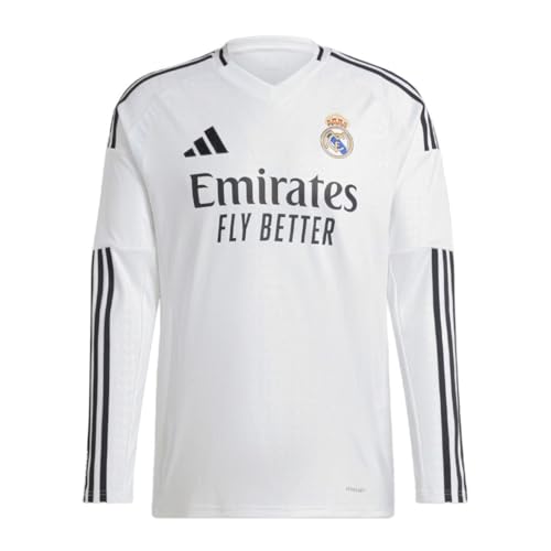 Amazon.com: adidas Real Madrid Long Sleeve Home Jersey 24/25