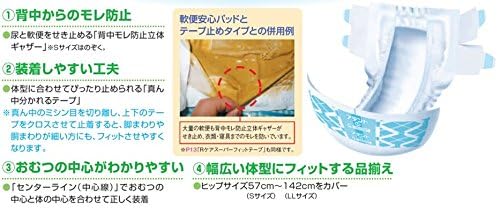 Amazon | 大王製紙 アテント テープ止めタイプ Lサイズ 17枚 (4パック