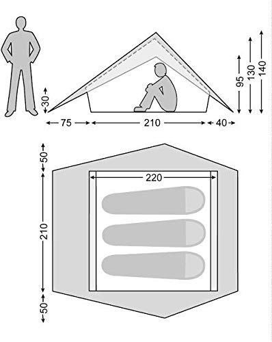 Amazon.co.jp: NORDISK(ノルディスク)Faxe 3 PU Tent ファクシー3