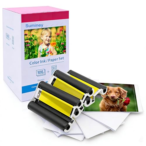 Amazon | Canon Selphy CP1500 インクと用紙 KP-108IN KP108 3色インク