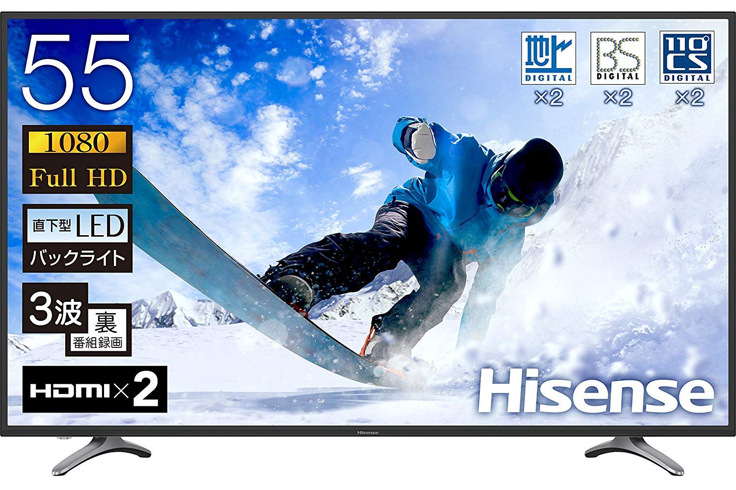 Amazon | ハイセンス Hisense 55V型 液晶 テレビ 55K30 フル
