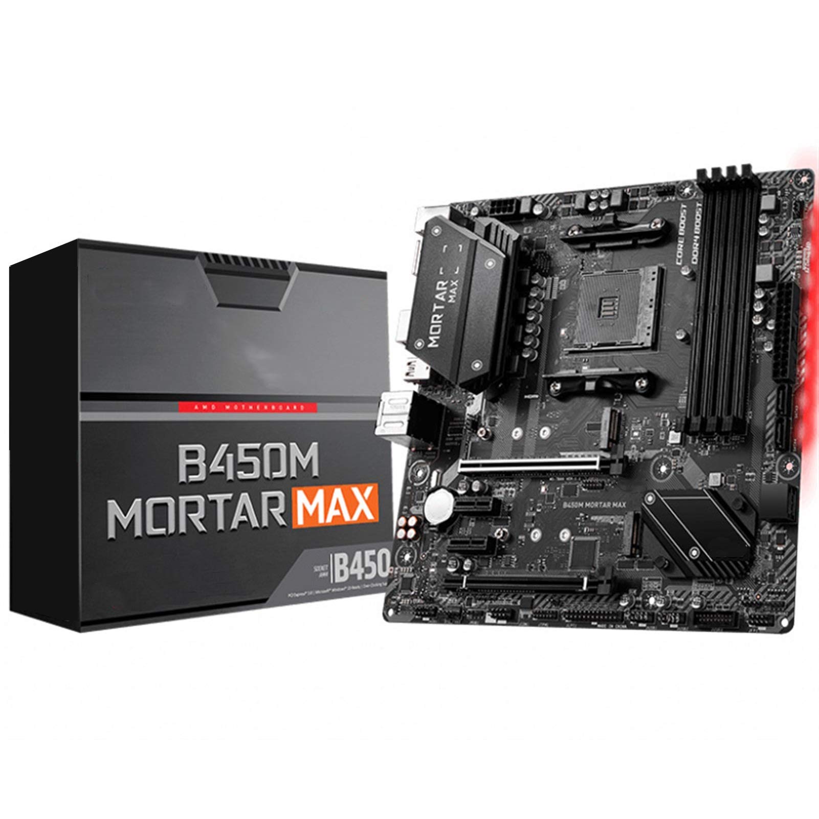 Amazon | MSI B450M Mortar MAX マザーボード DDR4 64GB AM4 PCI-E 3.0