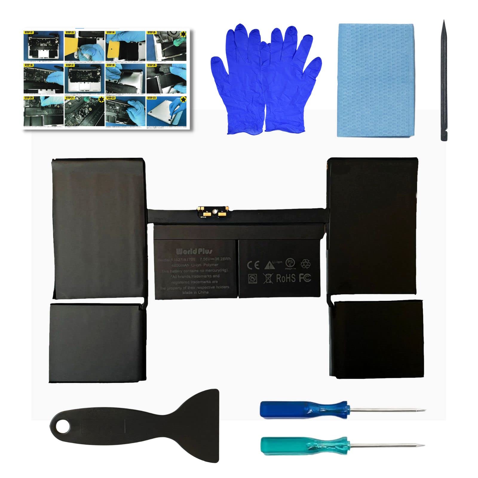 Amazon.co.jp: WorldPlus A1527 A1705 交換バッテリー MacBook Retina