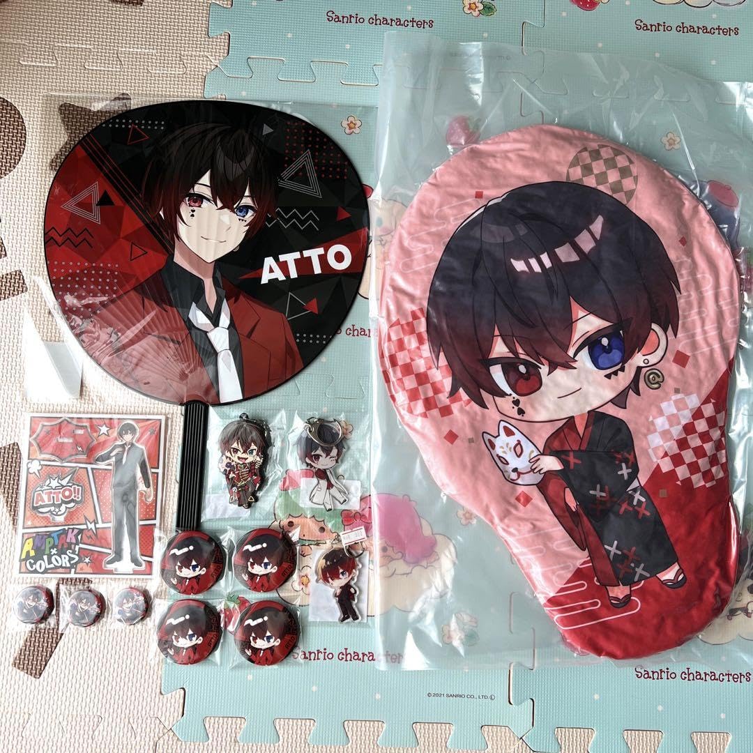 Amazon.co.jp: AMPTAKxCOLORS あっとくん グッズ セット うちわ