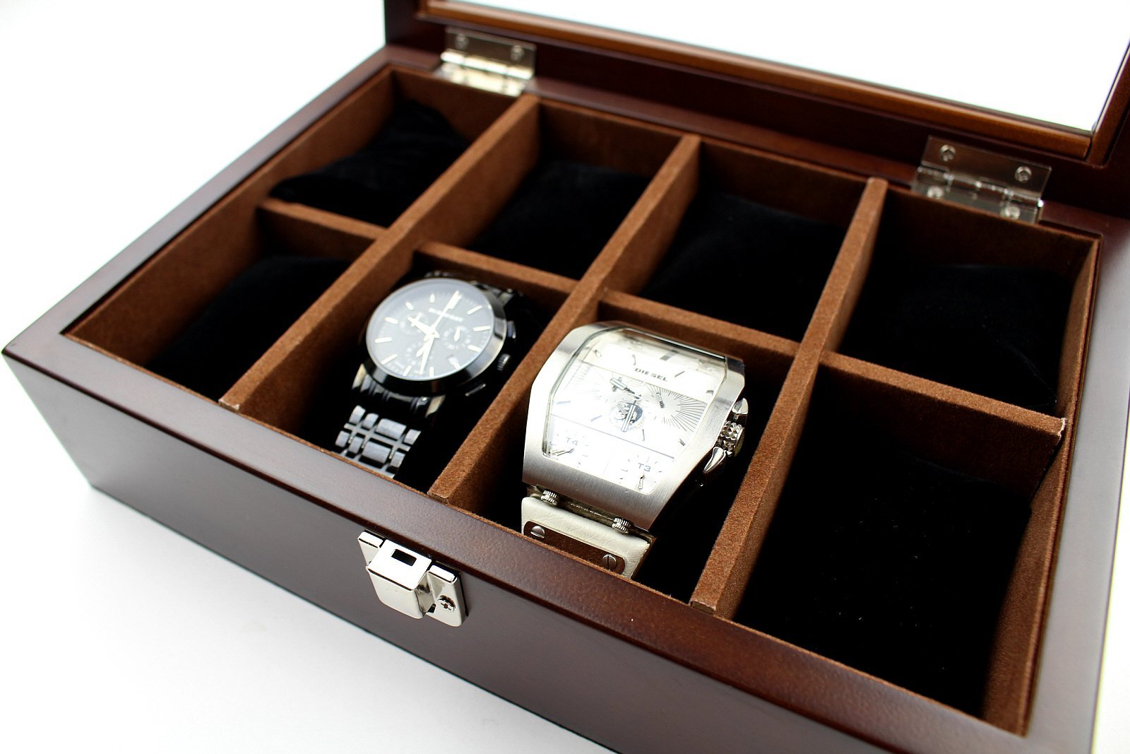 Amazon.co.jp: 高級 木製 腕時計 収納 ボックス 8本用 コレクション