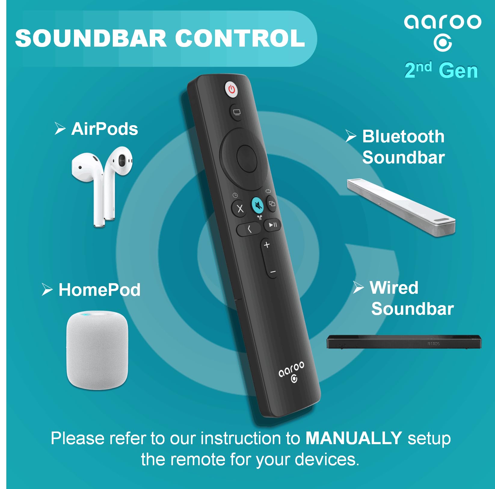 Amazon | [aarooGo] Apple TV 4K/HD Gen1 2 3 4用リモコン テレビ