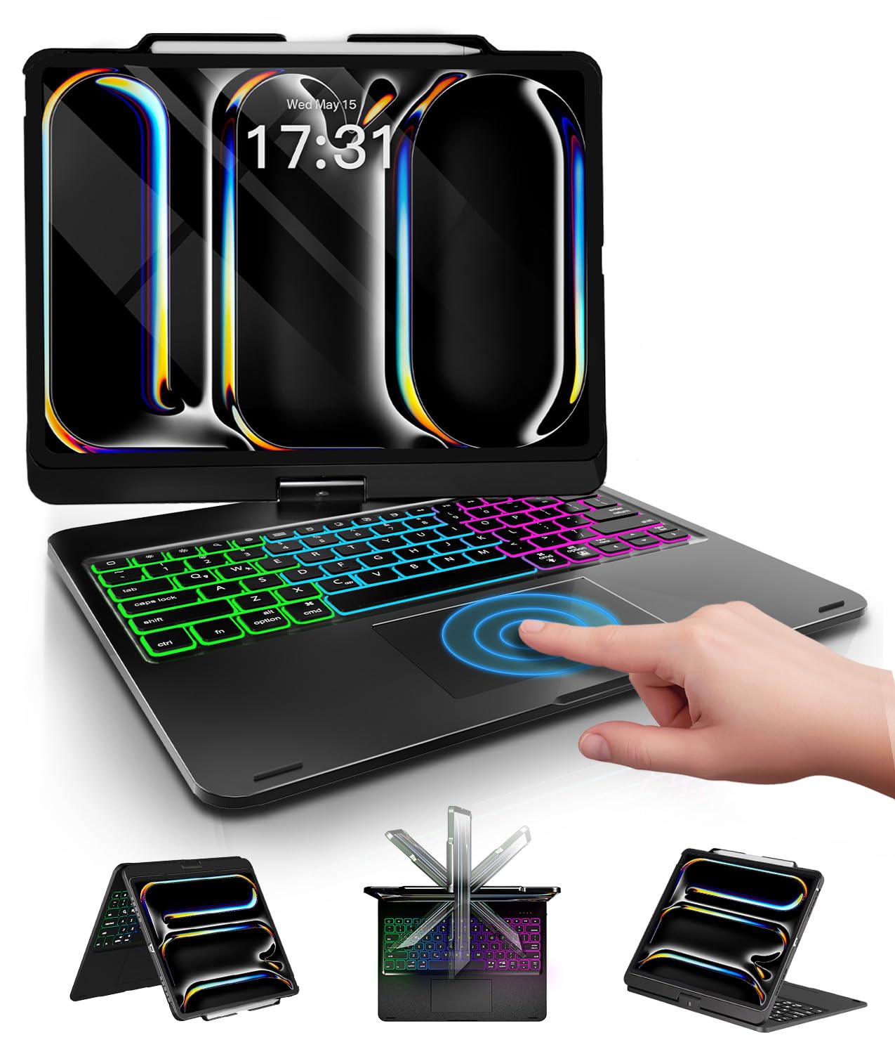 Amazon.com: NOKBABO Trackpad Keyboard Case for iPad Pro 13 inch