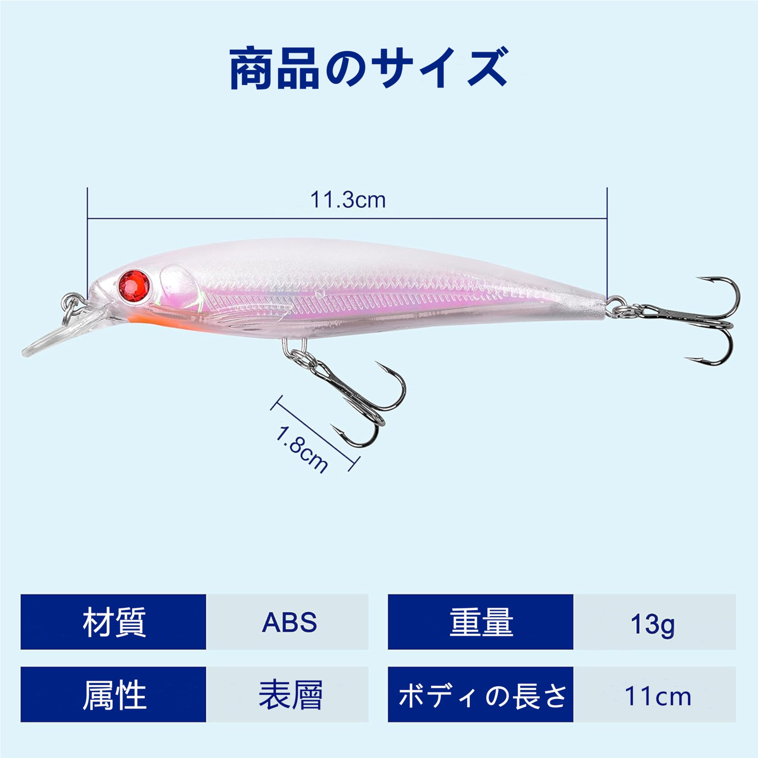 Amazon.co.jp: フローティングミノー ミノールアーセット バス