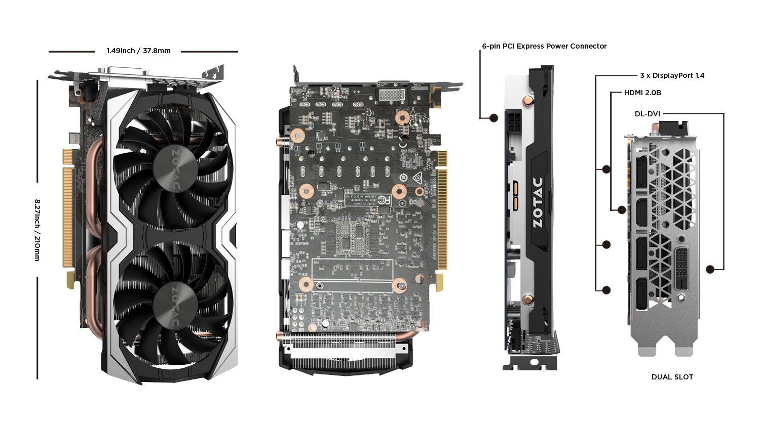 Amazon | (ゾタック) ZOTAC NVIDIA GeForce GTX 1060グラフィック