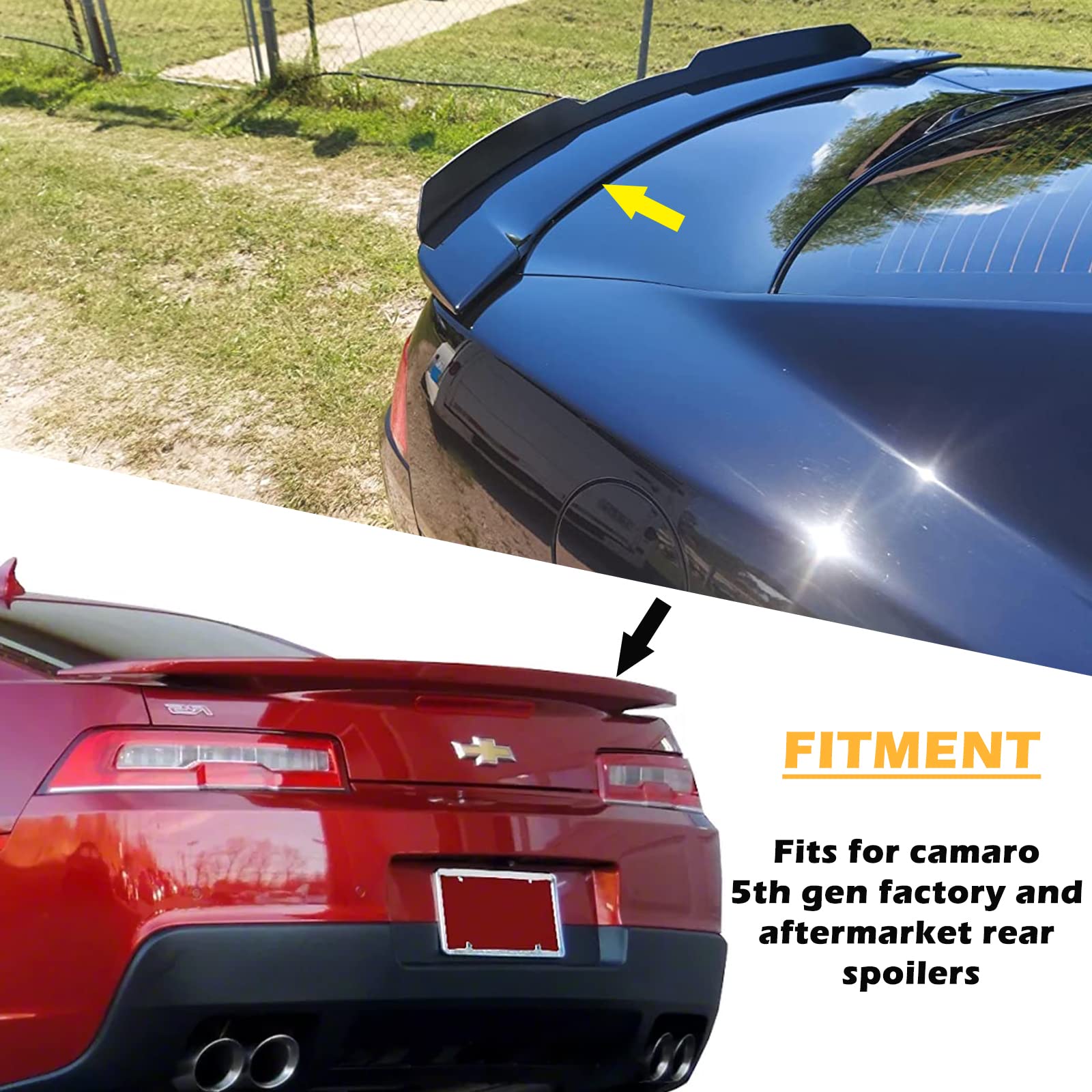 Amazon | リアウィッカービルスポイラー 2014-2015 シボレー第5世代