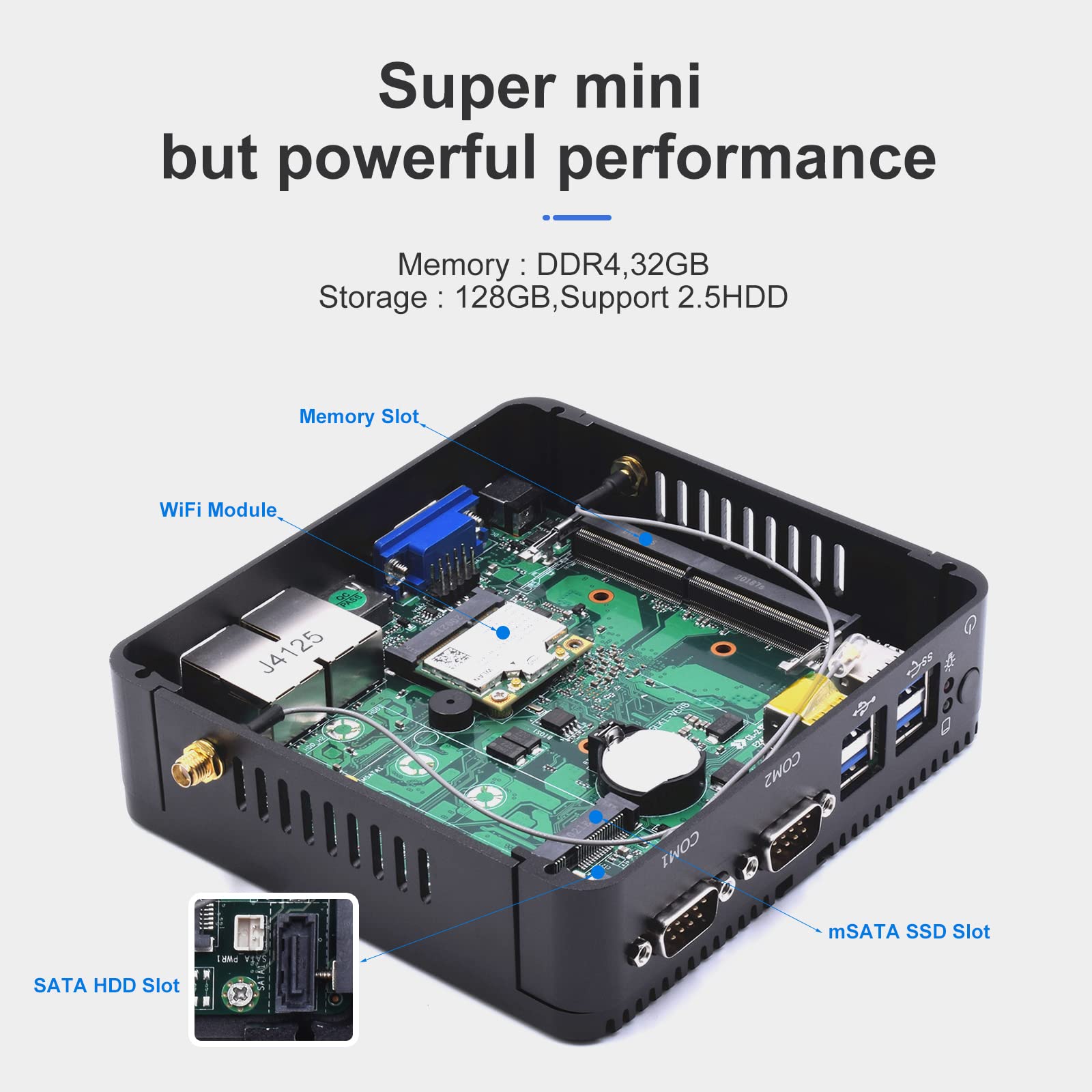 Amazon.co.jp: ミニPC Windows 10 Pro Celeron J4125,小型pc 8GB