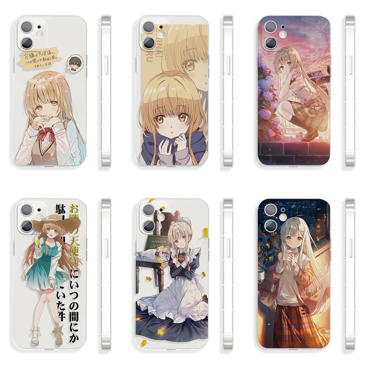 Amazon.co.jp: CHENGZI お隣の天使様 スマホケース カバー 携帯ケース