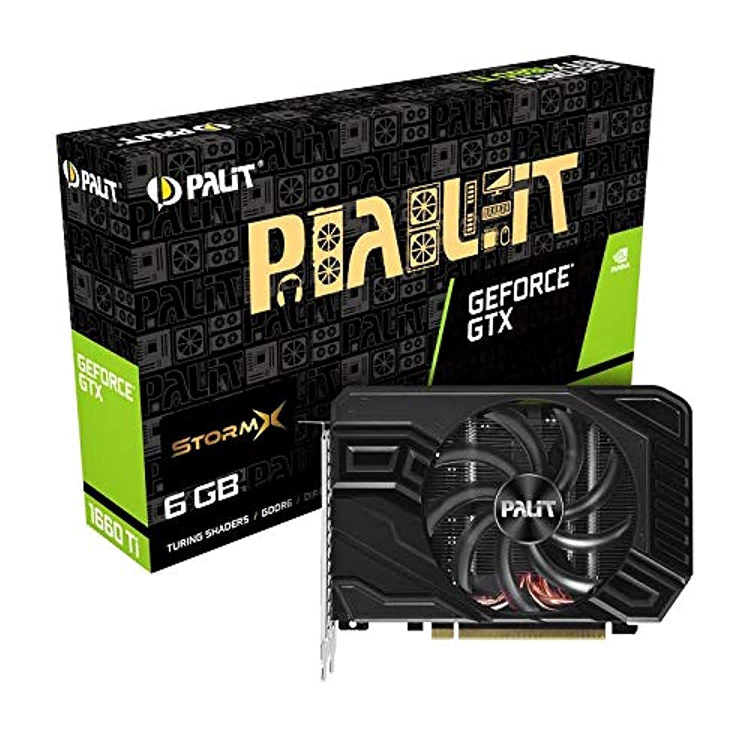 Palit NE6166T018J9-161F scheda video GeForce GTX 1660 Ti 6 GB