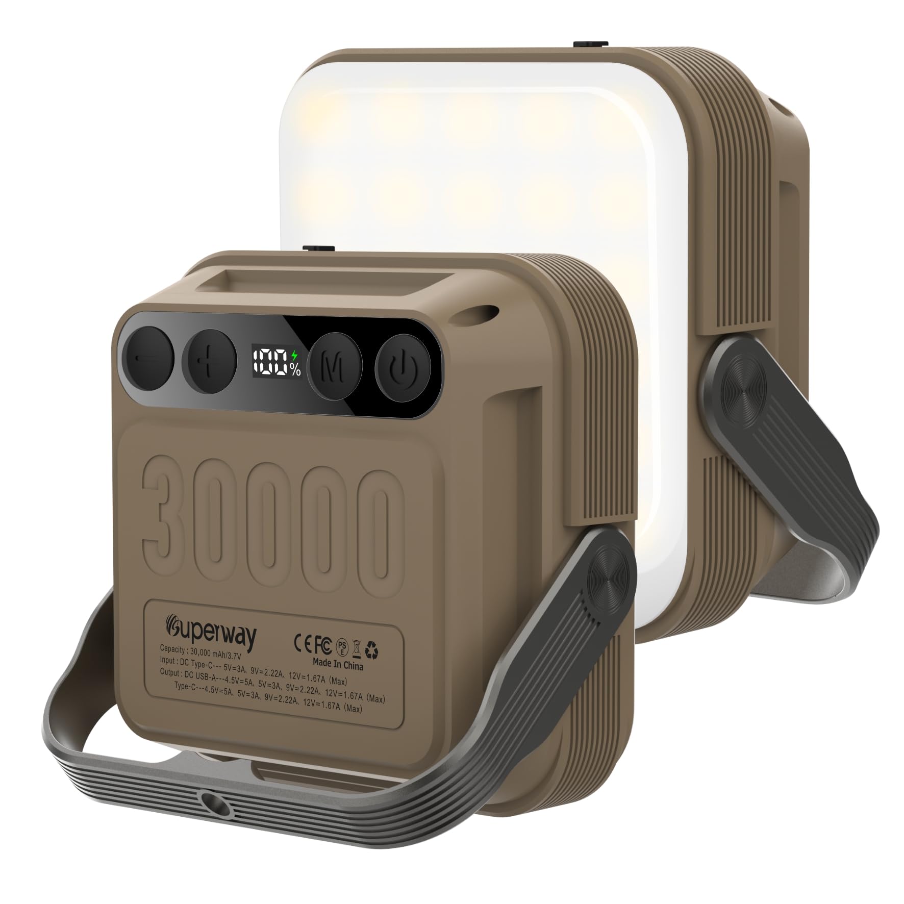 Amazon.co.jp: SUPERWAY 30000mAh led ランタンQC 3.0/22.5W 2025新