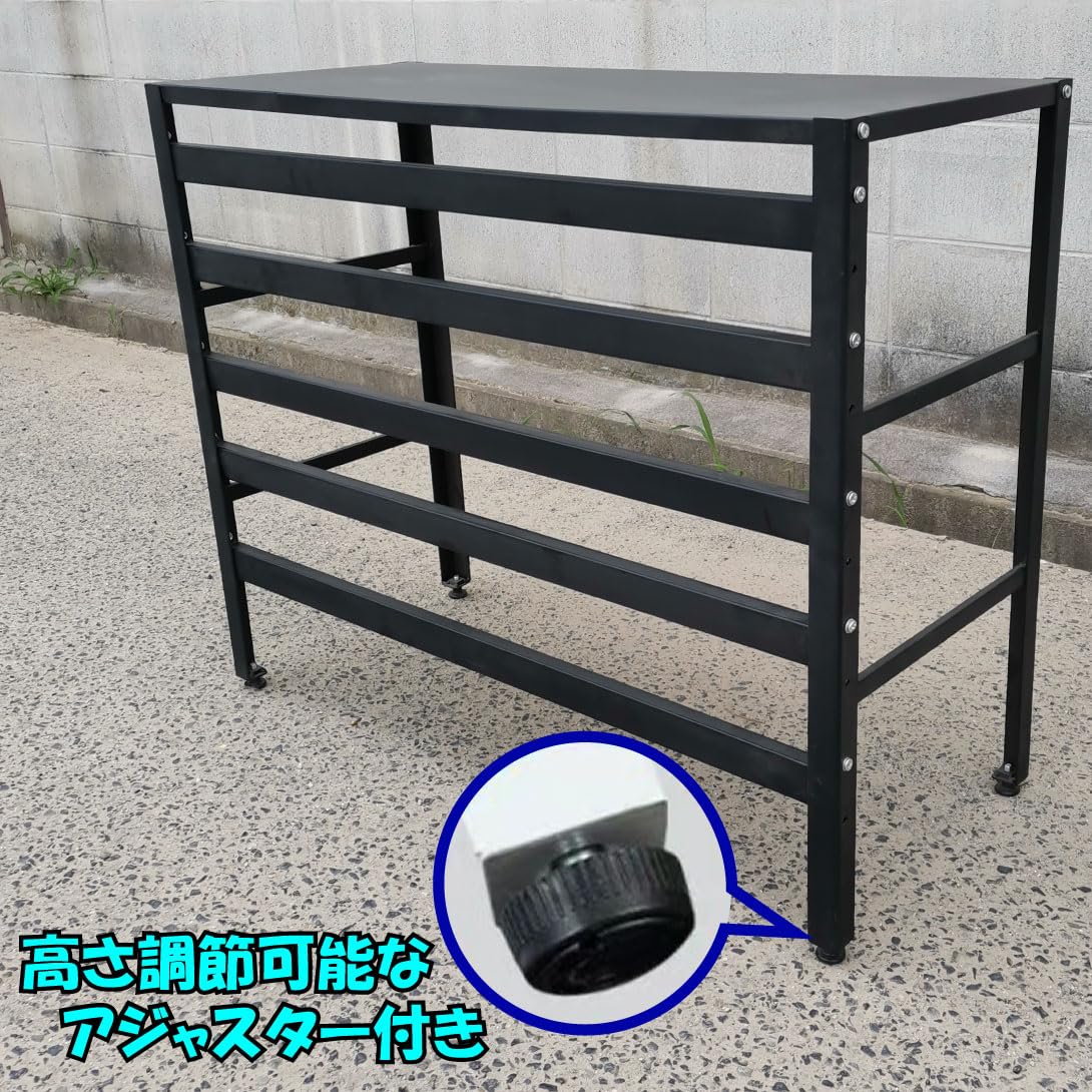 Amazon | 鉄製 エアコン室外機カバー 黒 1個 幅90 奥行38 高さ73 雪 雨