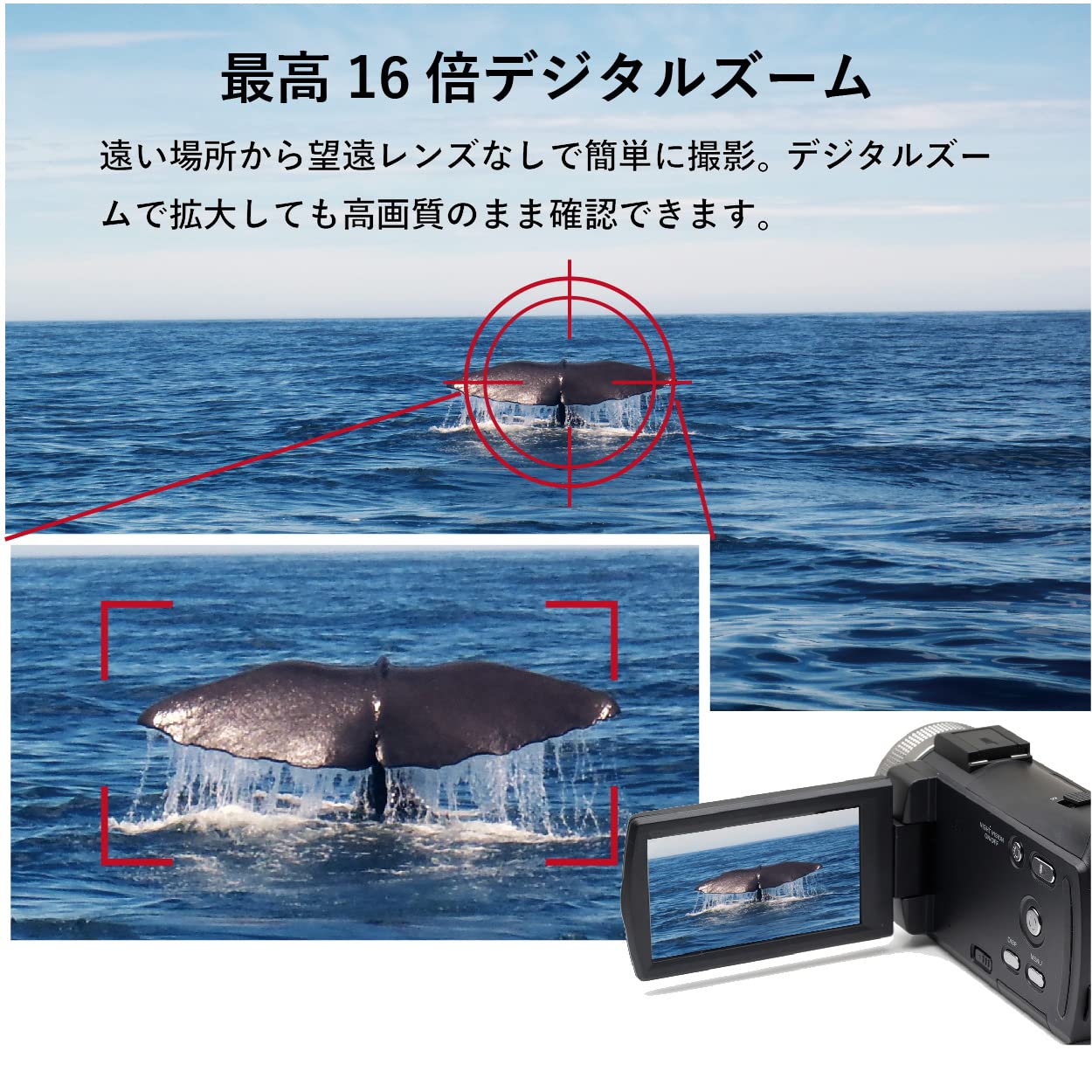 Amazon | 【公式】 SaiEL ビデオカメラ FHD 16倍デジタルズーム 夜間