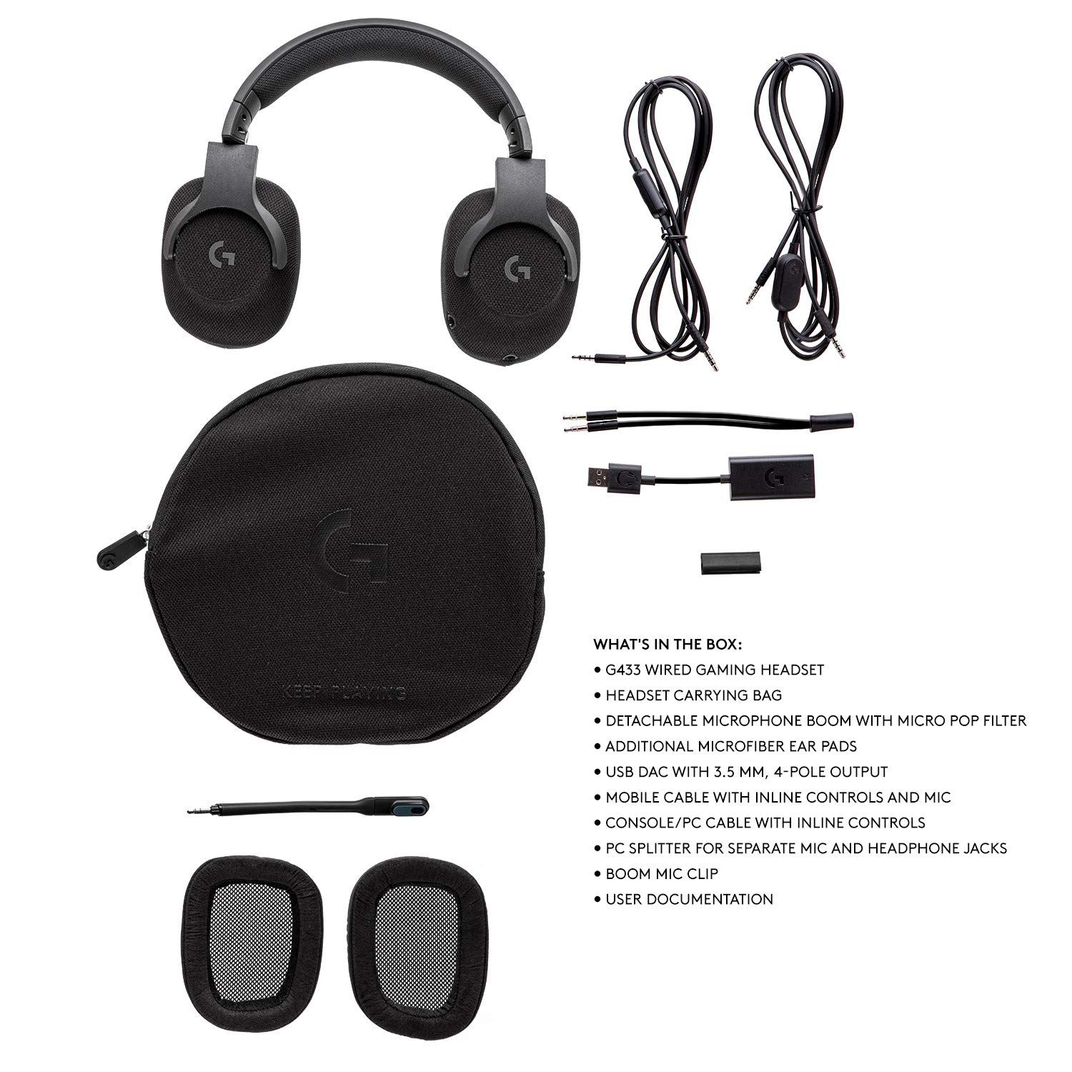Amazon.co.jp: G433 7.1 Wired Gmng Hdst Blk : パソコン・周辺機器