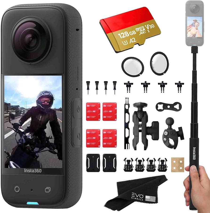 Amazon.com : Insta360 X3 Motorcycle Bundle- Waterproof 360 Action