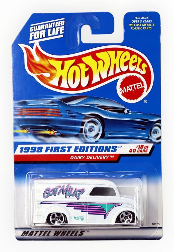 Hot Wheels Dairy DELIVERY First Editions Series #10 of 40 1998