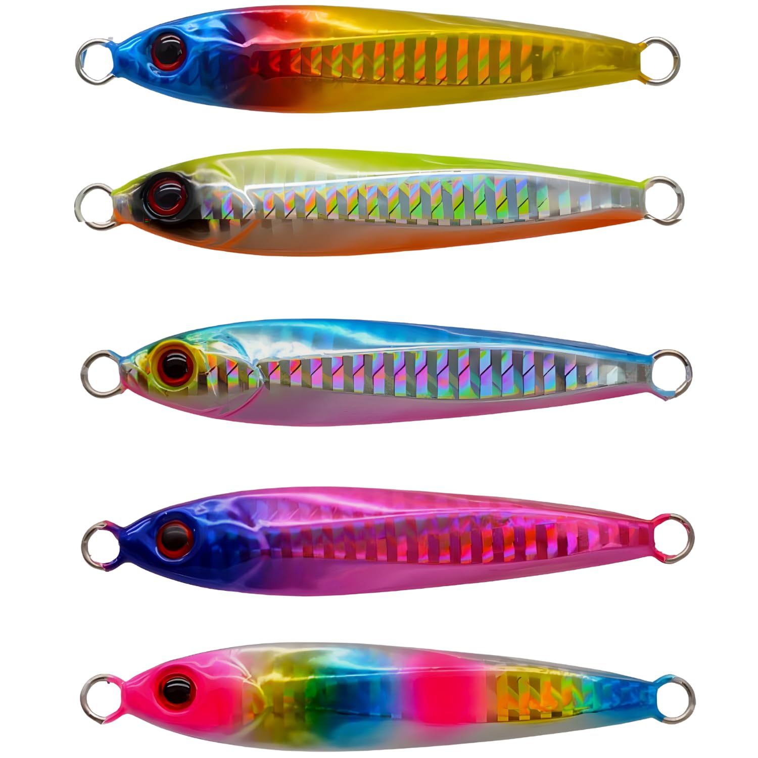 Amazon.co.jp: OHF メタルジグ セット 30g / 40g / 60g 5個セット リア