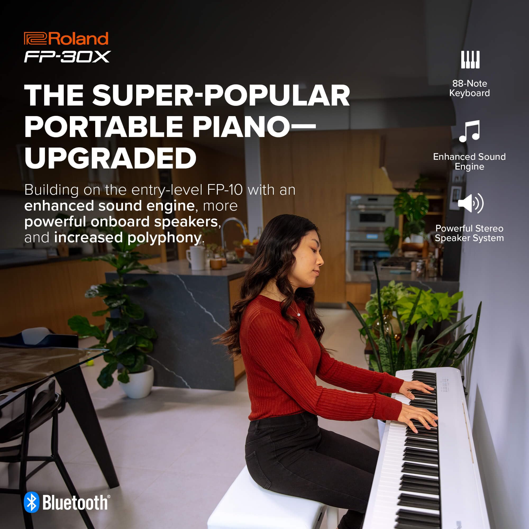 Amazon.co.jp: Roland ローランド デジタルピアノ FP-30X 電子ピアノ