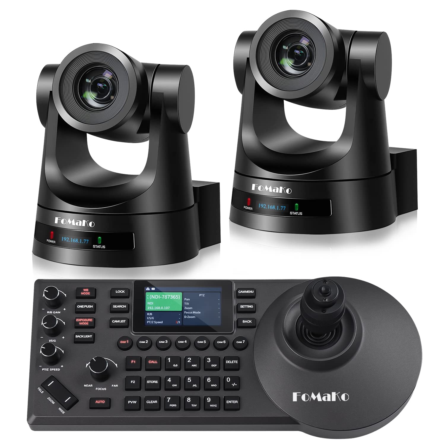 Amazon.co.jp: 【FMK20SDI Pro 2台 ＋ KC608 Pro】 FoMaKo PTZカメラ