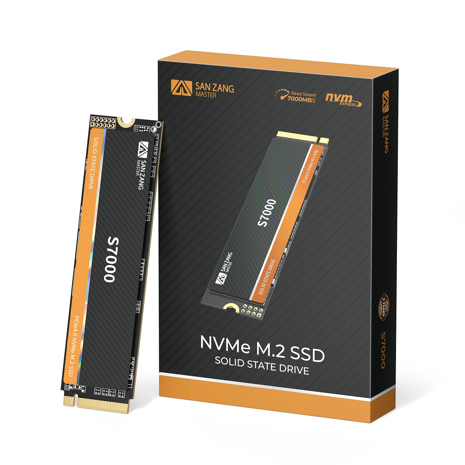 Amazon | SAN ZANG MASTER M.2 SSD 2TB PCIe Gen 4x4、最大読み取り