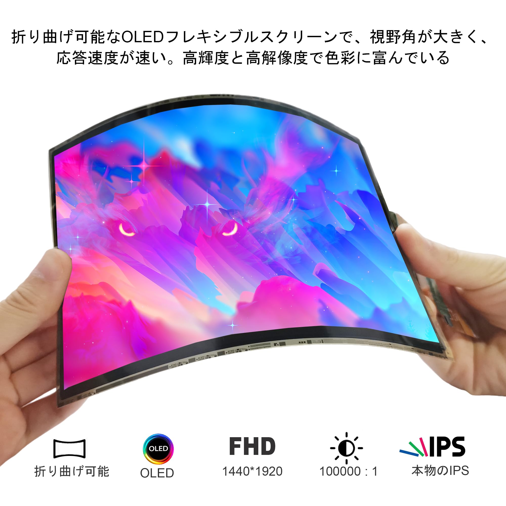 Amazon.co.jp: wisecoco 7.8 インチ AMOLEDフレキシブルディスプレイ