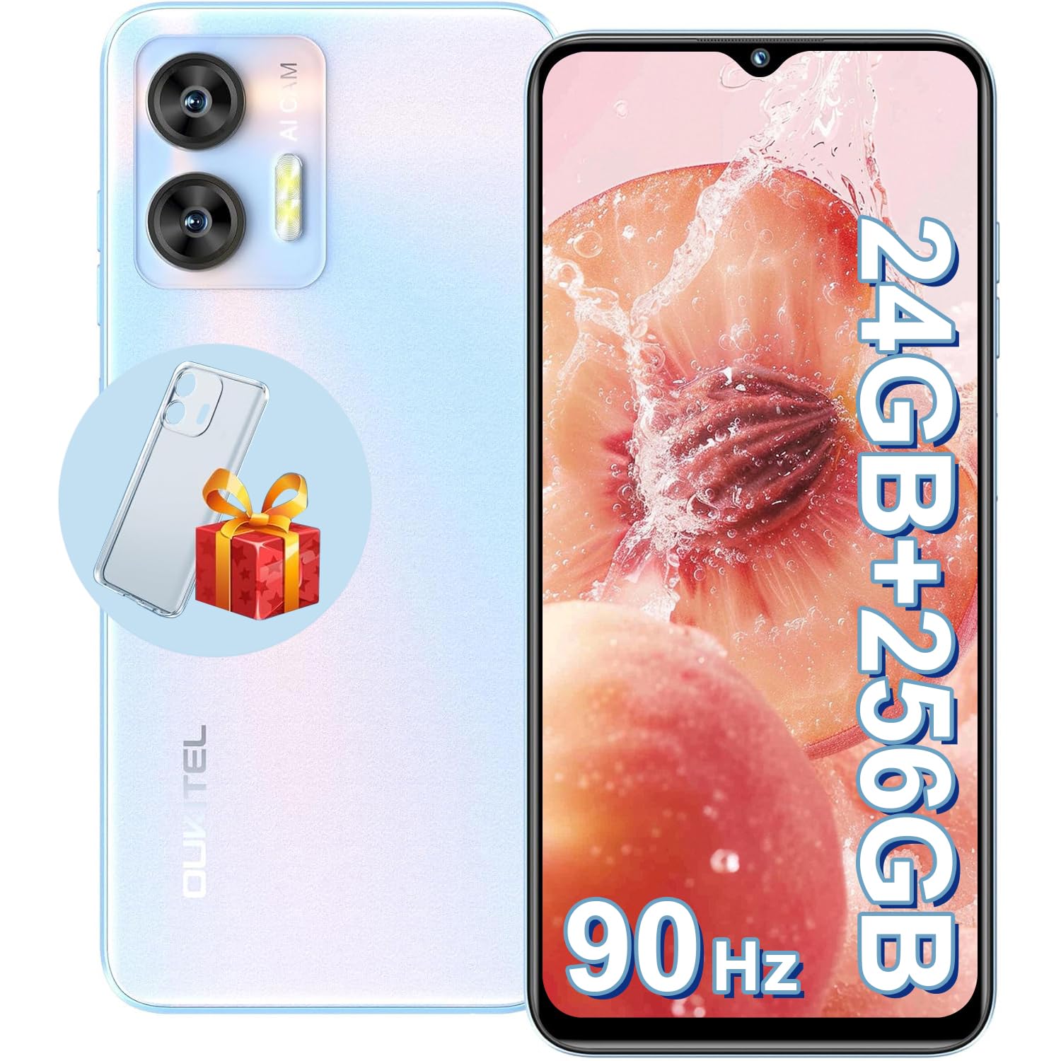 Amazon | OUKITEL C36 SIMフリースマートフォン 本体 Android 14 24GB