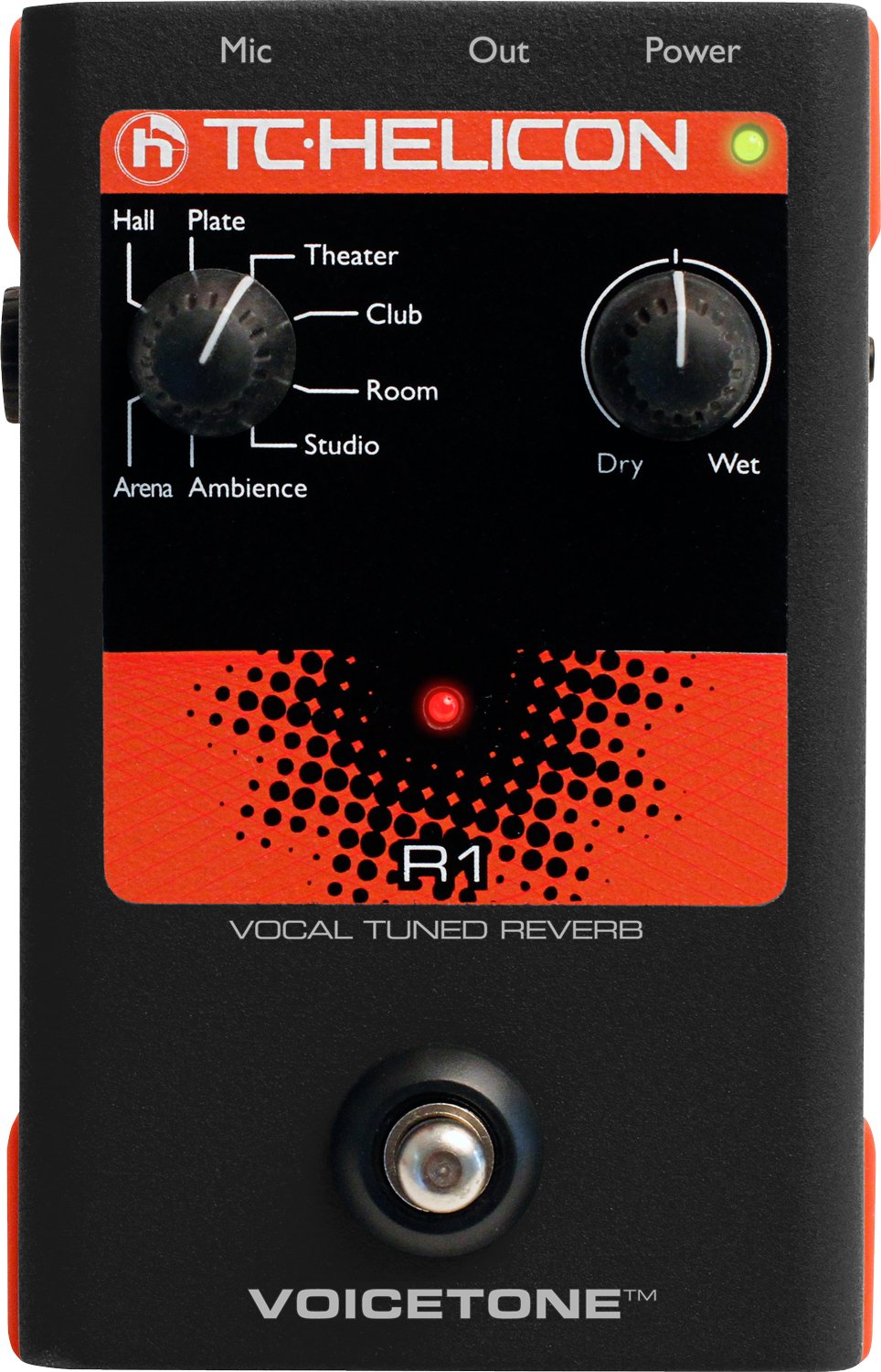 Amazon.com: TC Helicon VOICETONE R1 Single-Button Stompbox for