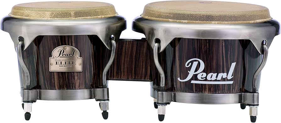 Amazon.com: Pearl Elite Series Wood-Fiber Bongos, Dark Chocolate