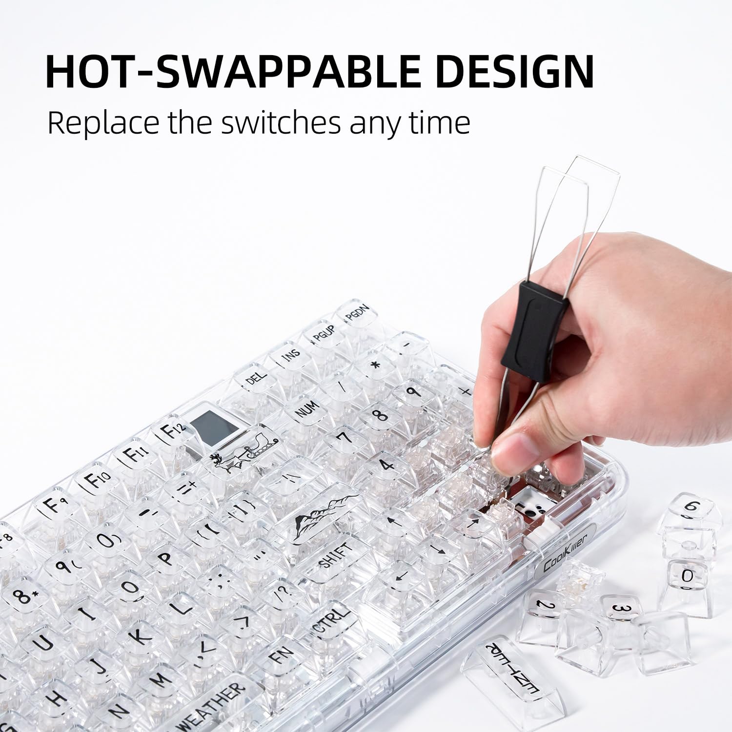 Amazon | Coolkiller CK75メカニカルキーボード バックライト付き充電