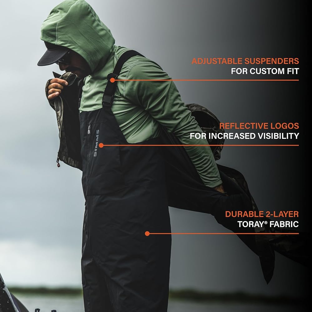 Amazon.co.jp: Simms Challenger 防水ビブ 男性用 - 耐久性のある