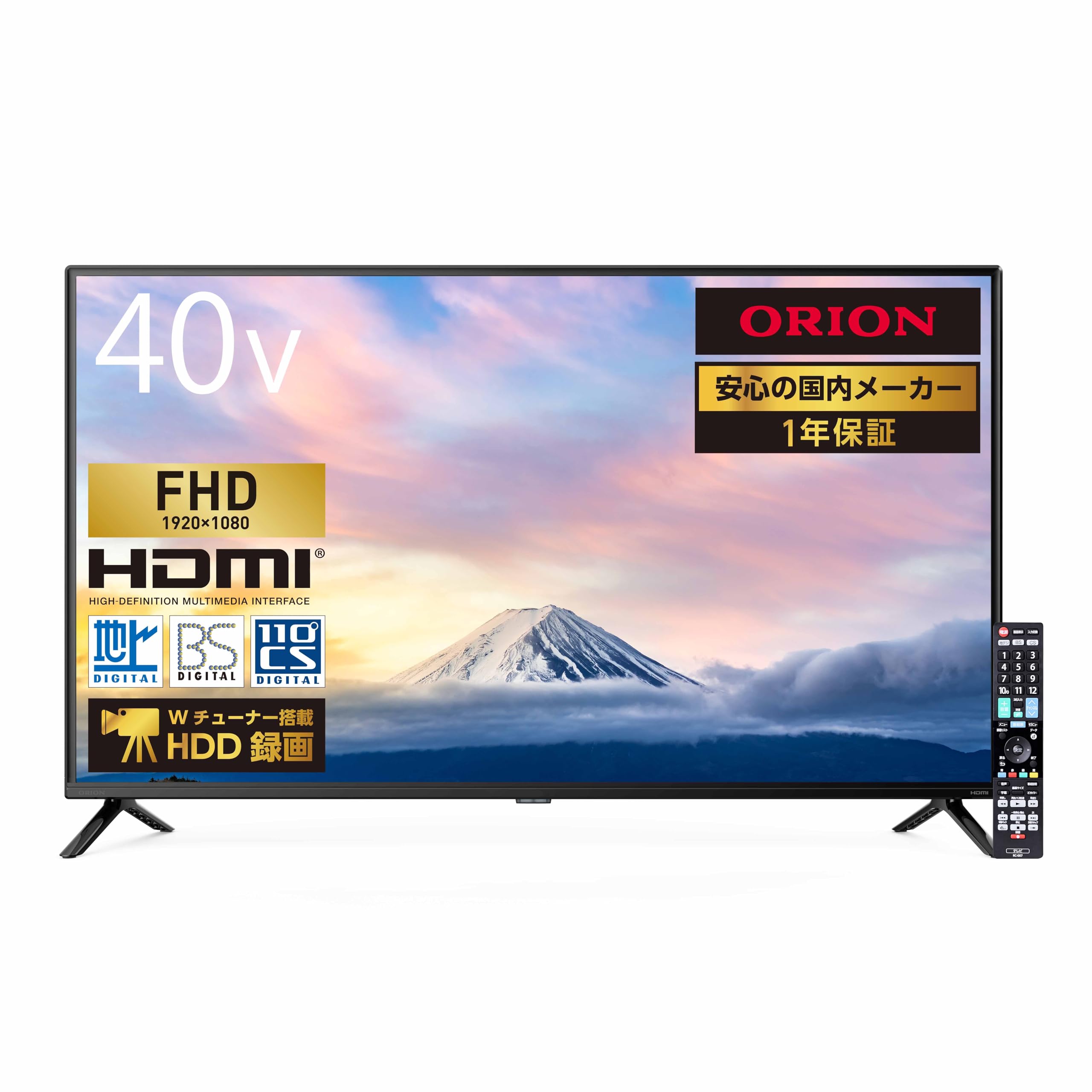 Amazon | オリオン 40V型 フルハイビジョン液晶テレビ 地デジ/BS/CS