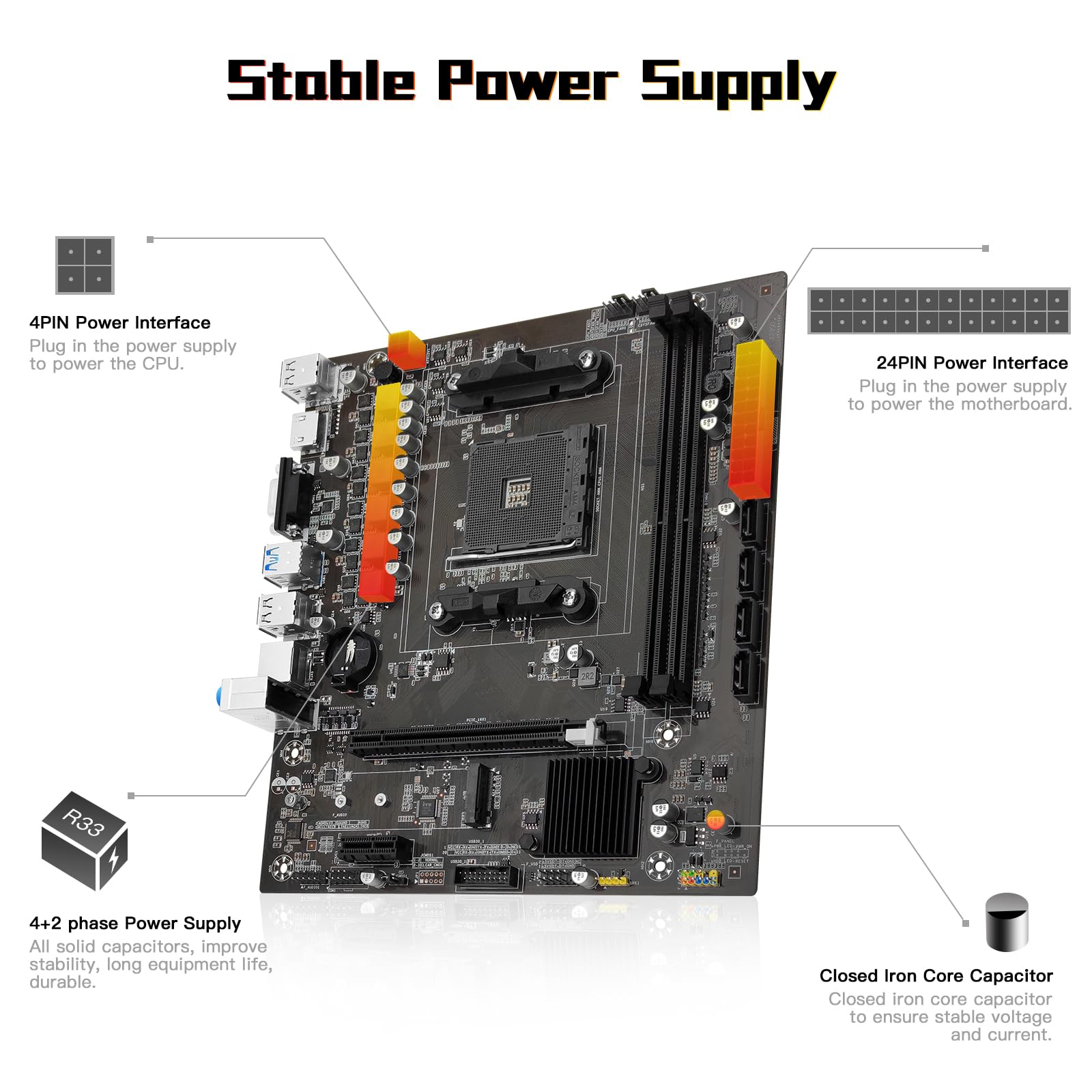 Amazon | SHANGZHAOYUAN B450 AM4 マザーボード ゲーミング