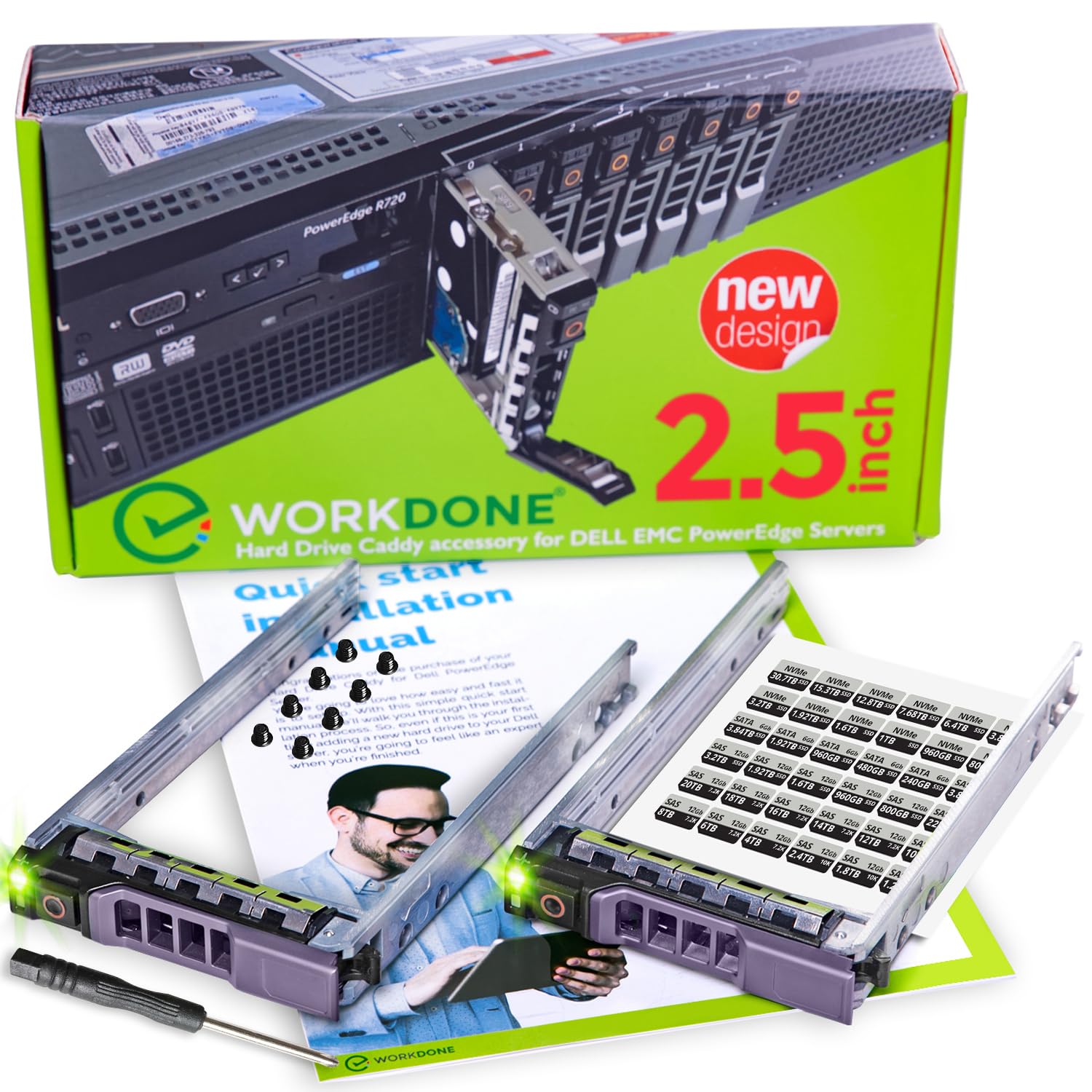 Amazon.com: WORKDONE 2-Pack - 2.5