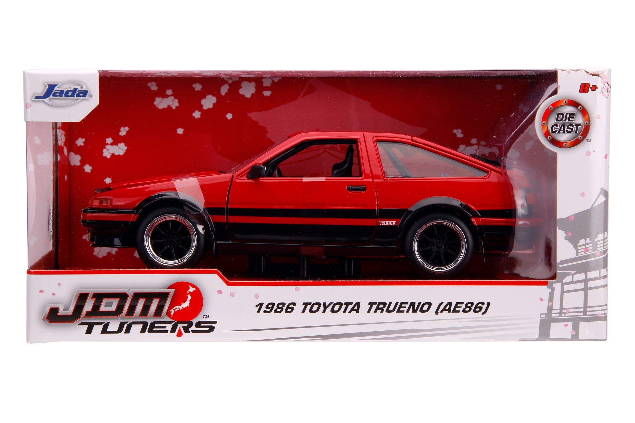 Jada Toys JDM Tuners 1986 Toyota Trueno AE86 Die-cast Car Red