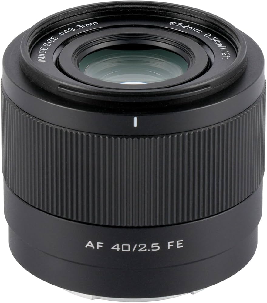 Amazon.com : VILTROX 40mm F2.5 FE Mount Lens, AF 40mm f/2.5 E Full