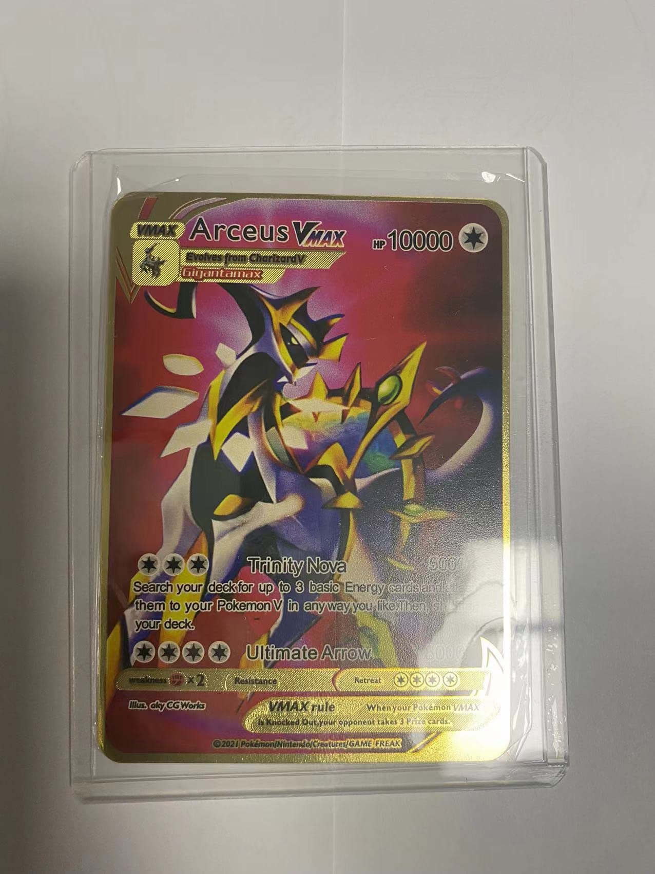 Amazon.co.jp: アルセウス VMAX 全属性 創造神 メタルゴールドカード