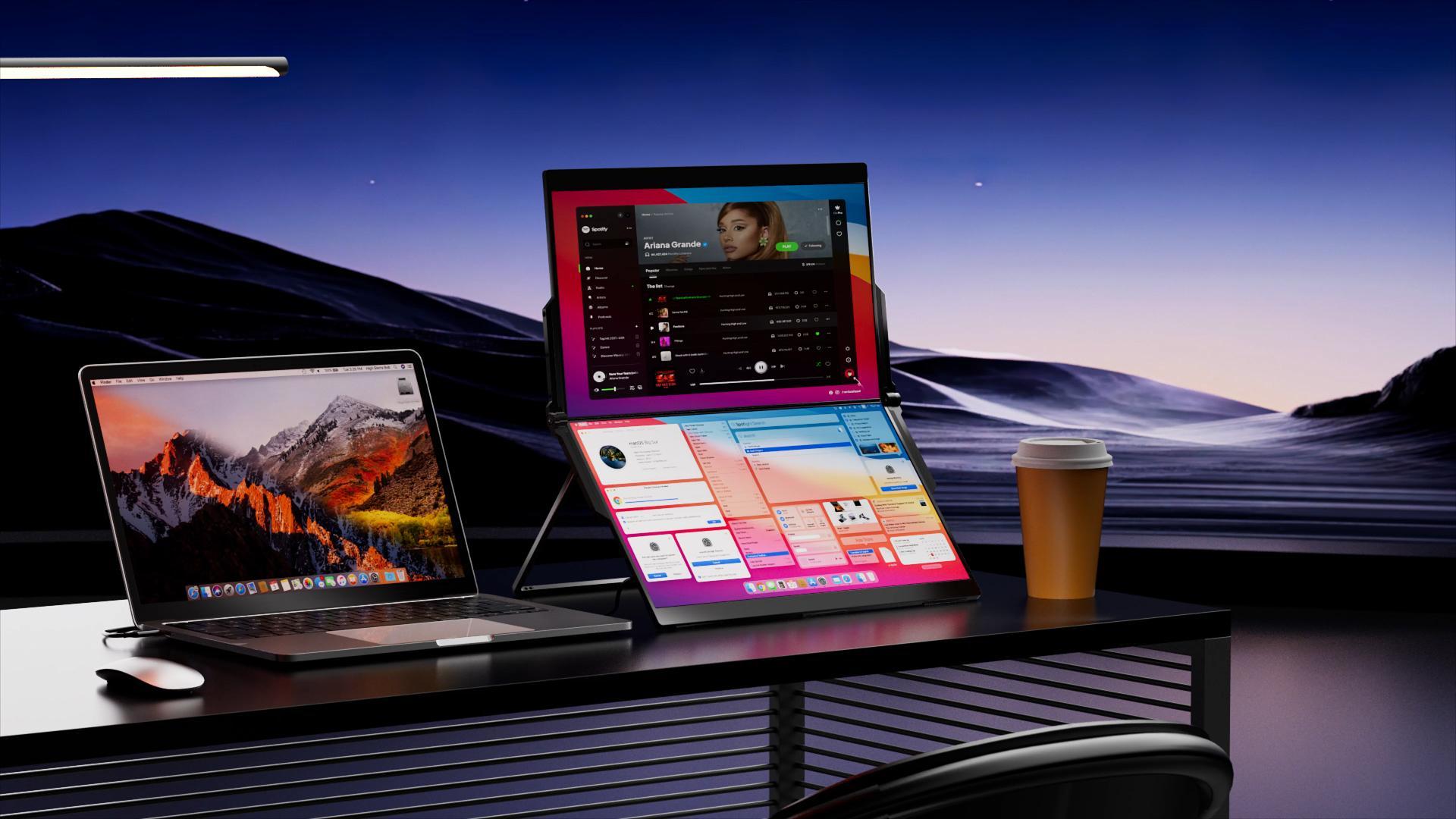 Amazon.co.jp: Ingnok デュアル モバイルモニター 15.6インチ モバイル