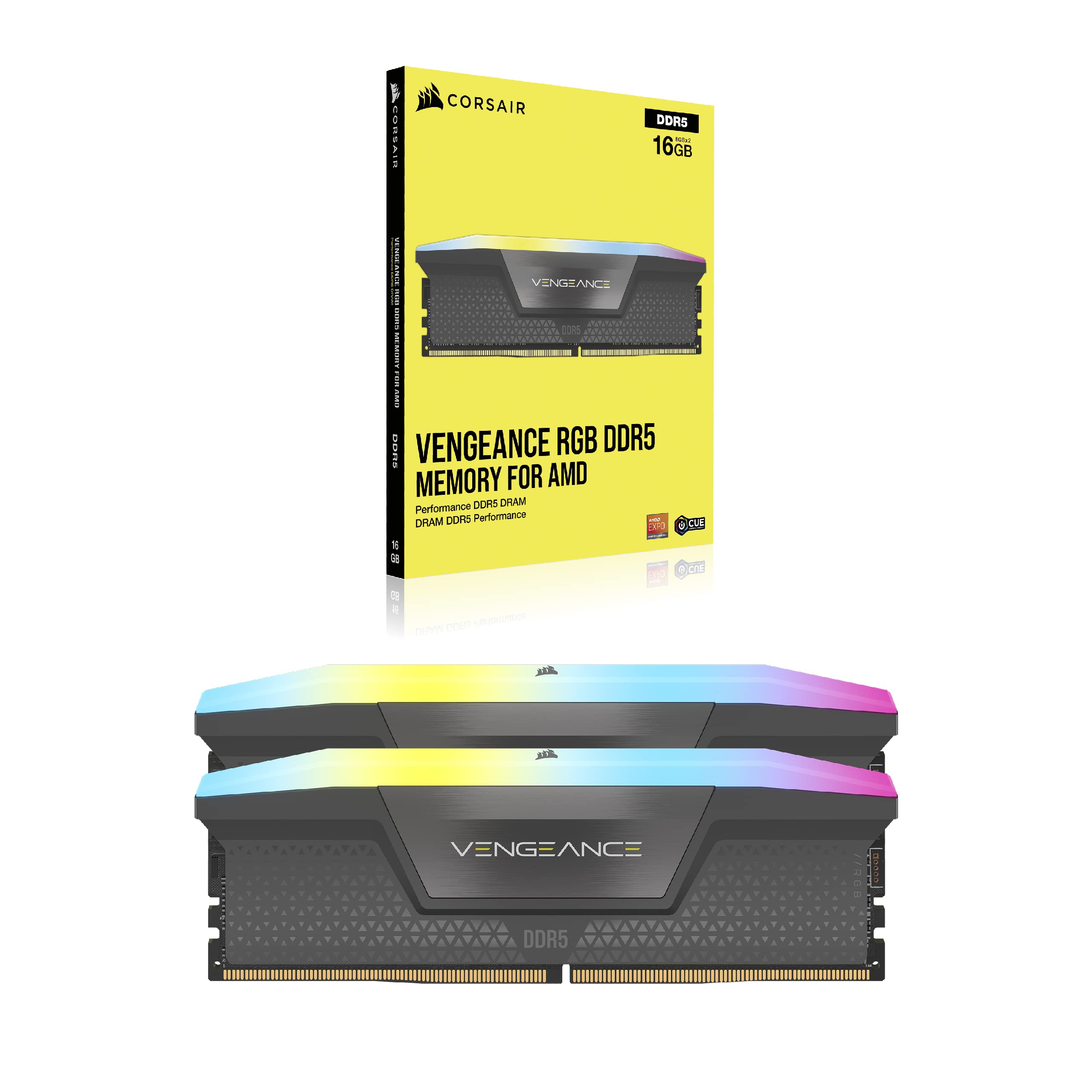 Amazon | Corsair DDR5-5200MHz デスクトップPC用メモリ VENGEANCE RGB