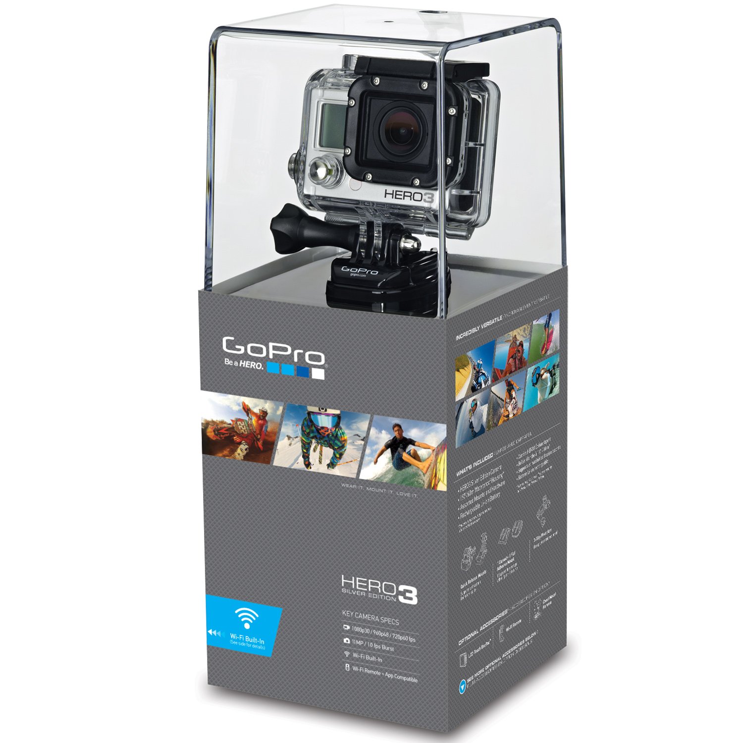 Amazon.com : GoPro HERO3: Silver Edition : Sports And Action Video