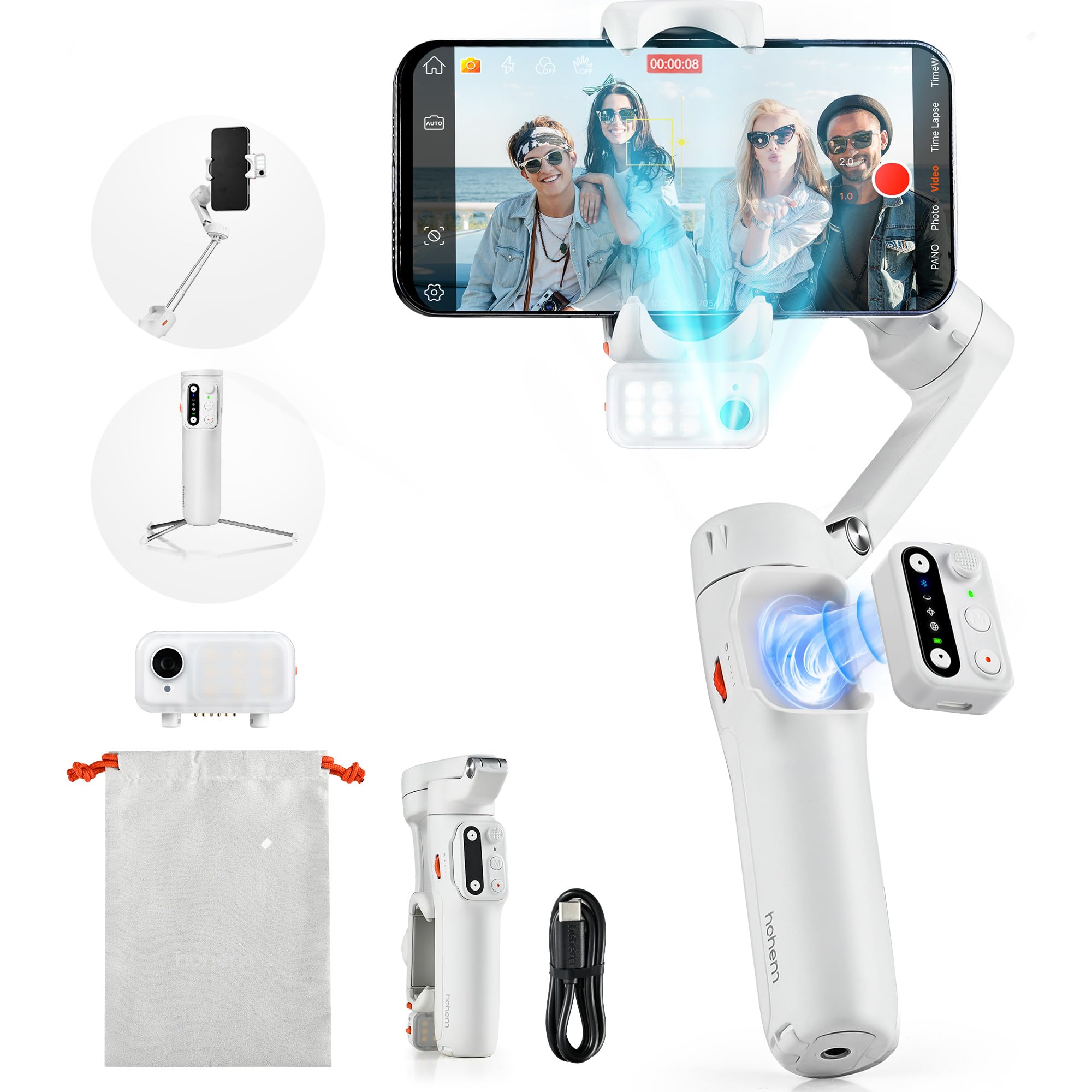 Amazon.com: hohem iSteady V3 Gimbal Stabilizer for iPhone, Phone
